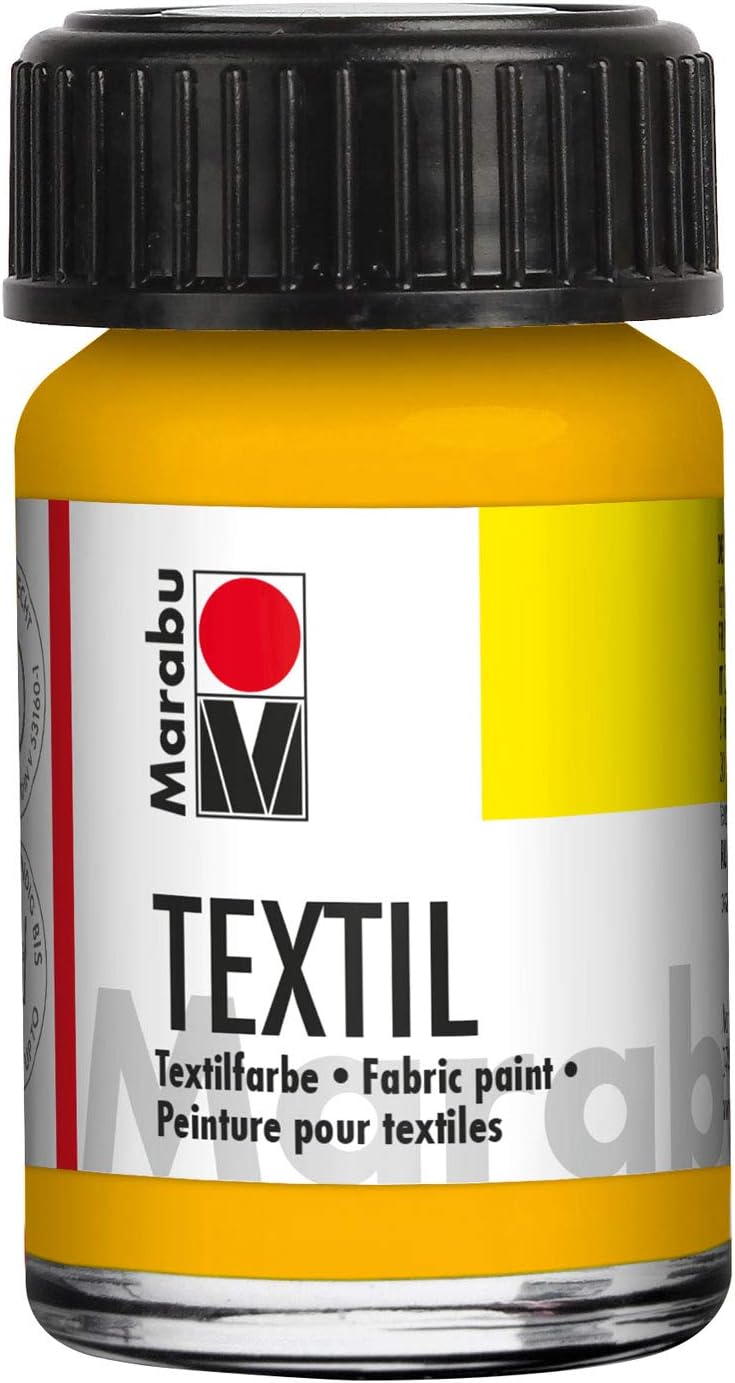 Marabu Textil Plus Fabric Paints Medium Yellow 50 Ml, 49 OFF