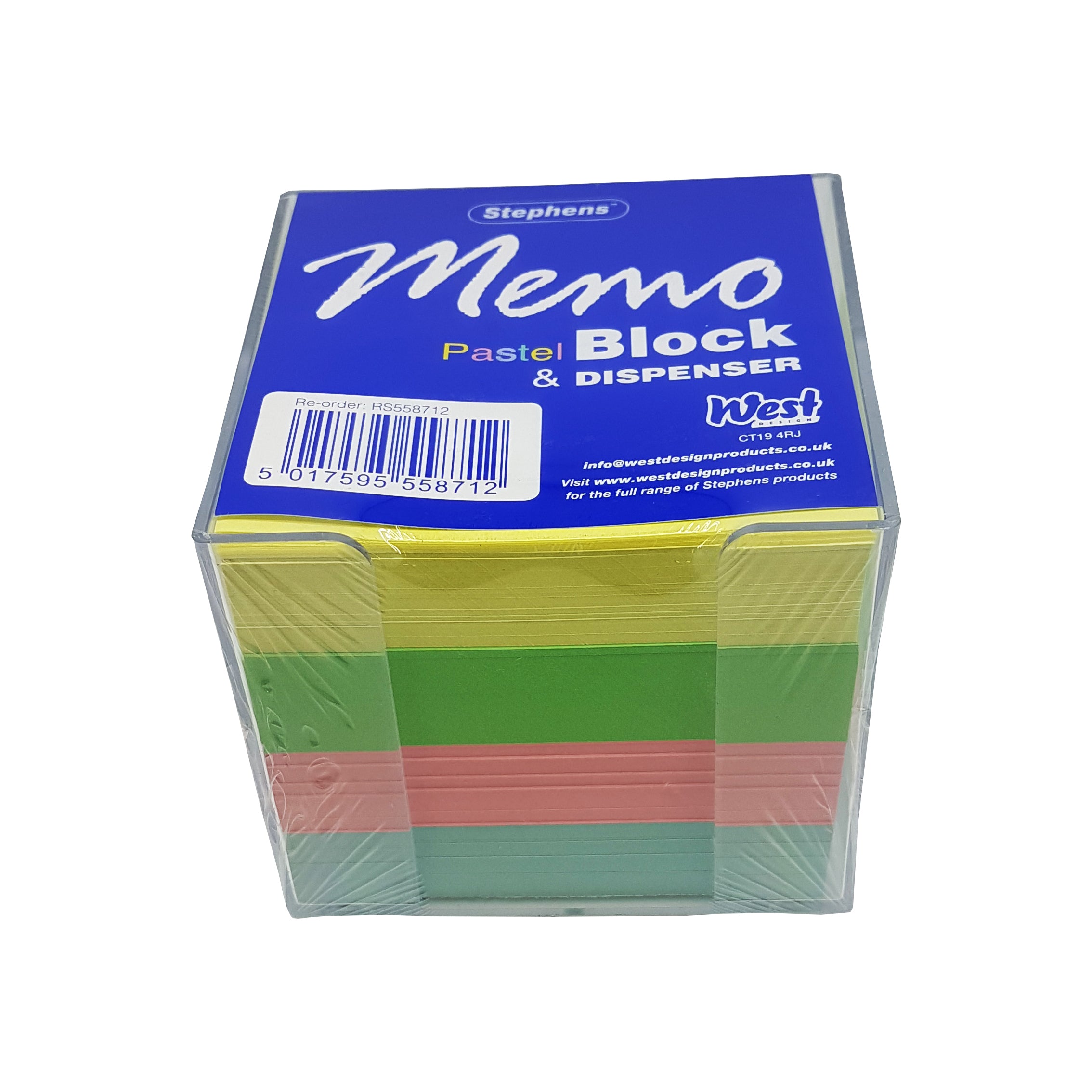 Bloc-notes Pastel Stephens - Assortiment De Couleurs, Dans Un Conteneur - Pour école, Bureau, Maison