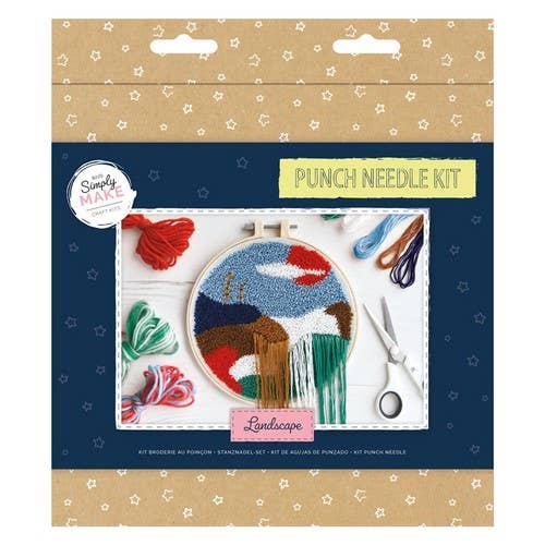 Simply Make Punch Needle Kit Landscape Single Craft Kit Set