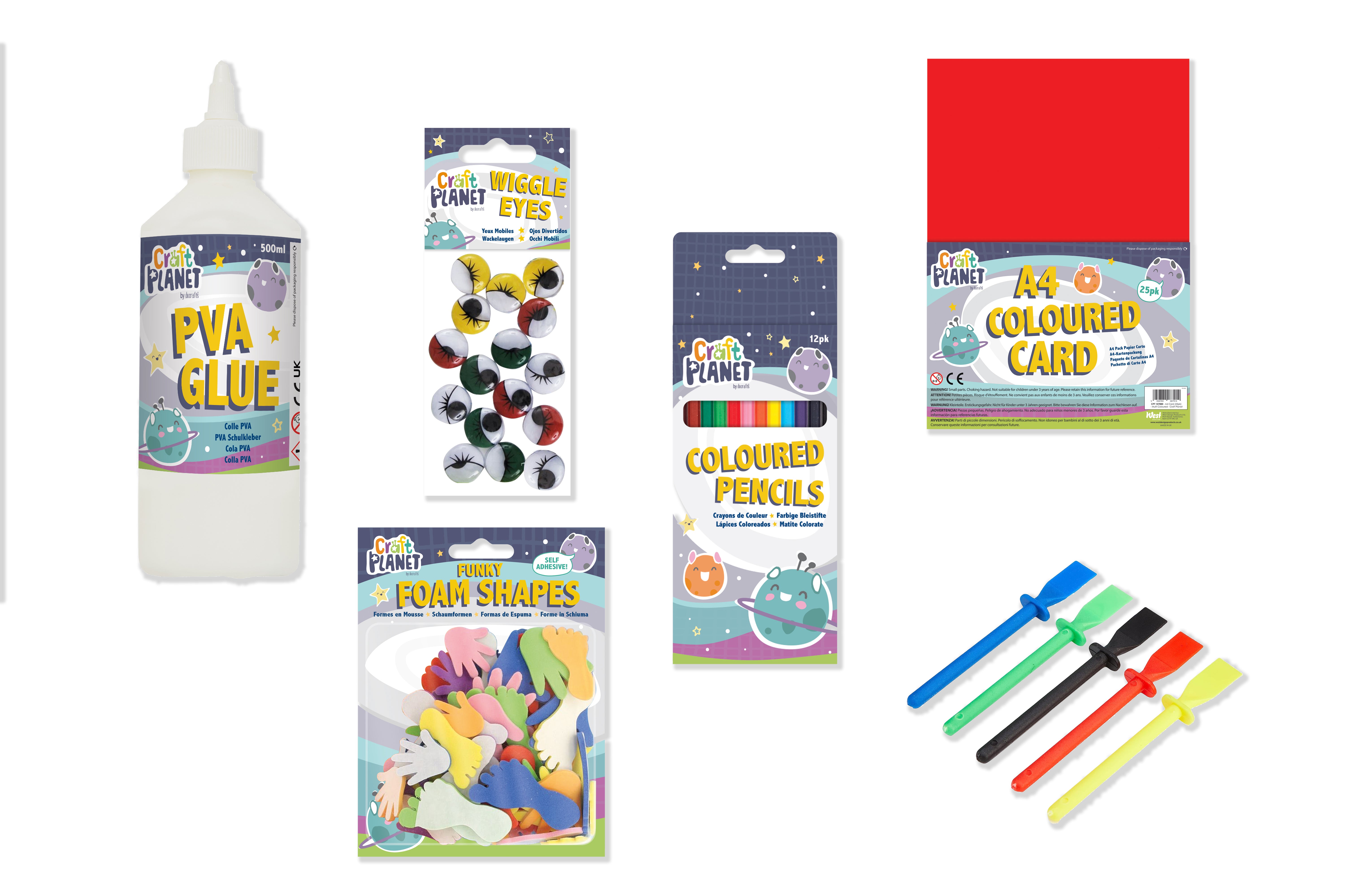 Craft Glue & Colour Fun Home & Travel Activity Pack 500ml P