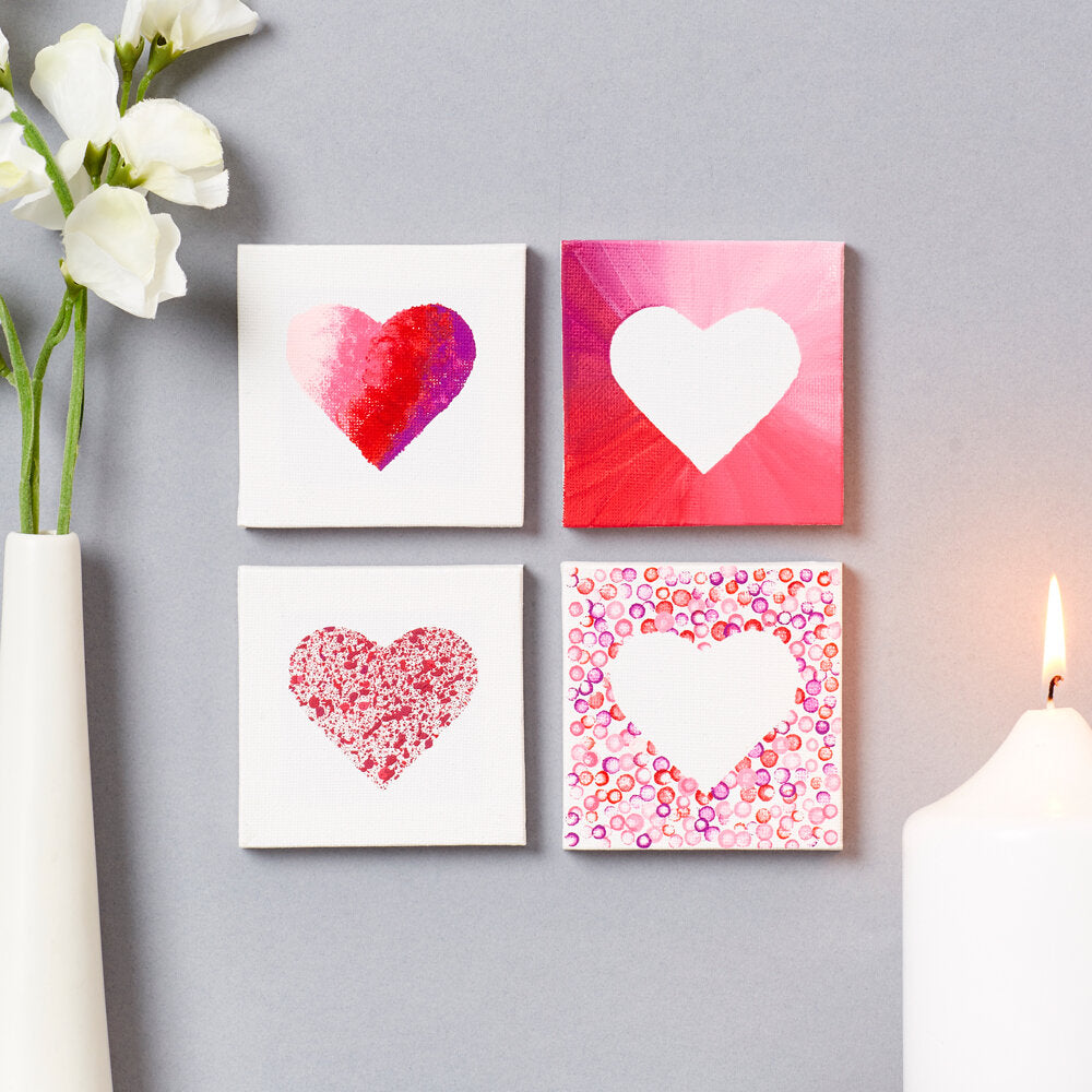 Mini Valentine’s Canvases