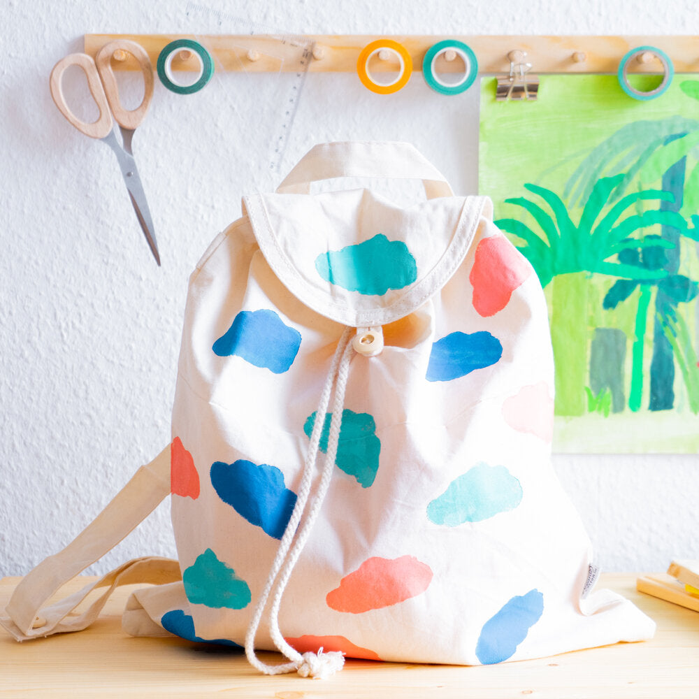 Lino Printed Cloud Bag