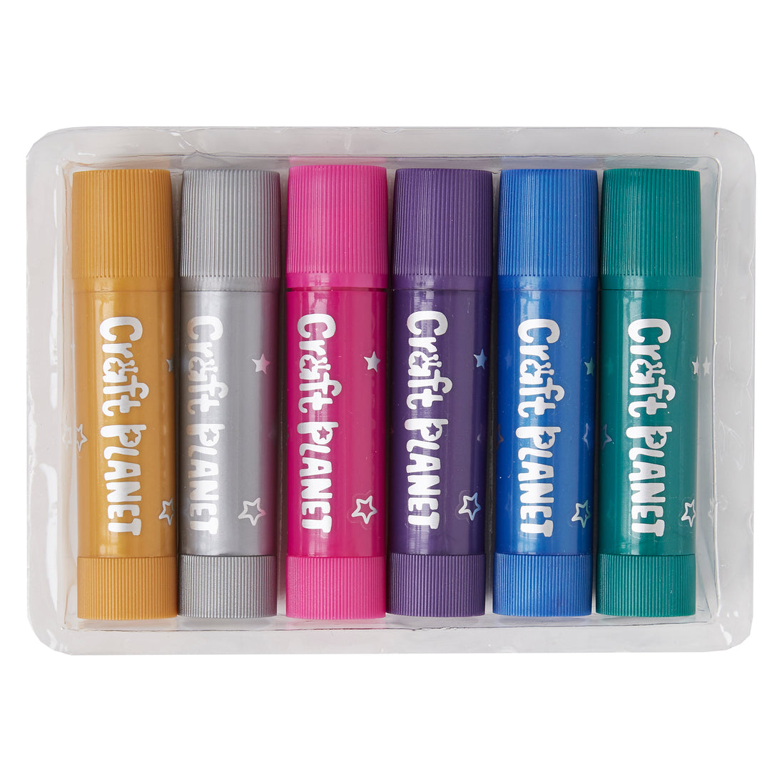 Stylos de peinture Craft Planet – 6 bâtons de peinture lavables pour enfants dans des couleurs vives assorties – Option de peinture parfaite pour les Stylos de peinture Craft Planet – 6 bâtons de peinture lavables pour enfants dans des couleurs vives assorties – Option de peinture parfaite pour les