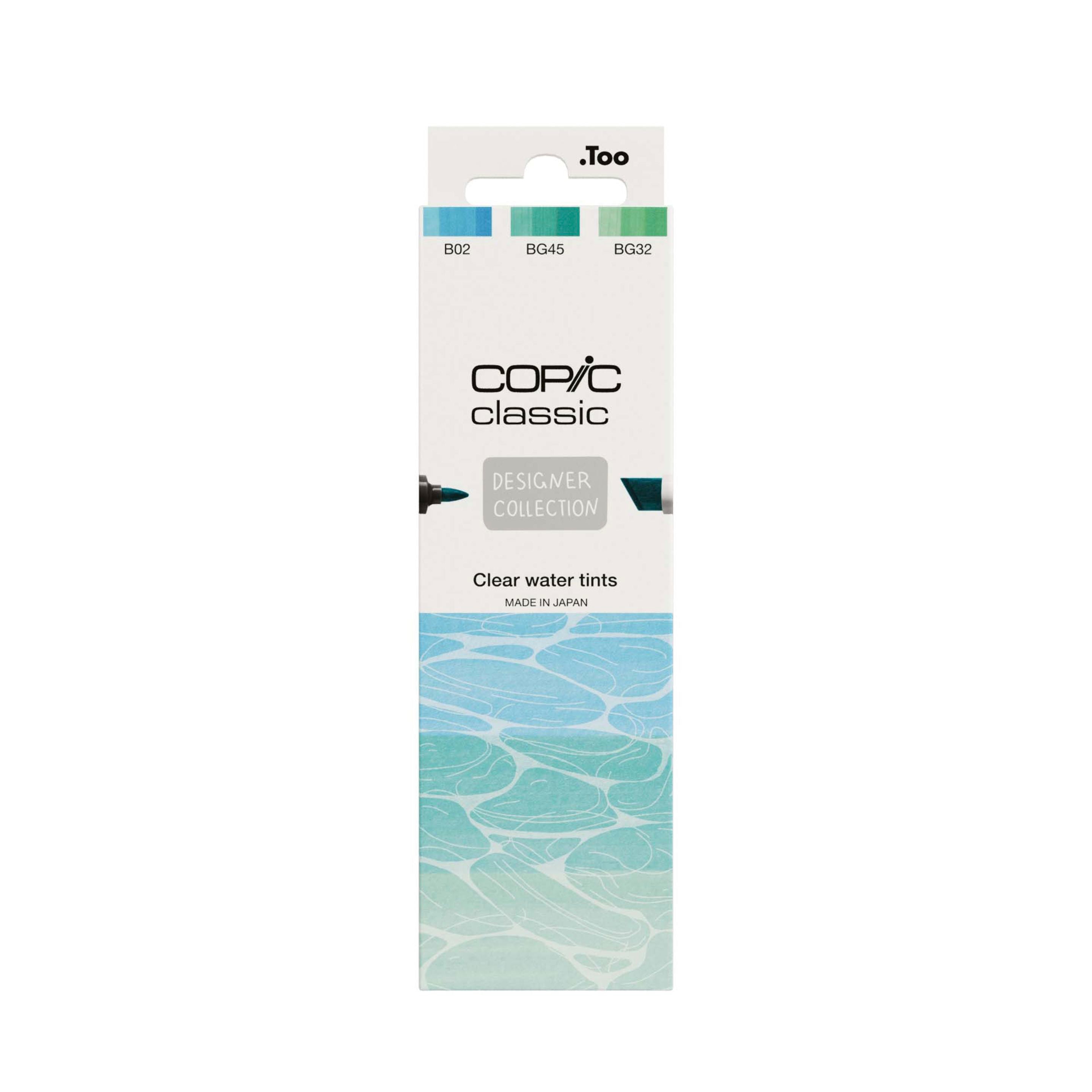 Copic Classic (Designer collection) Set of 3, Clear water tints For Ar
