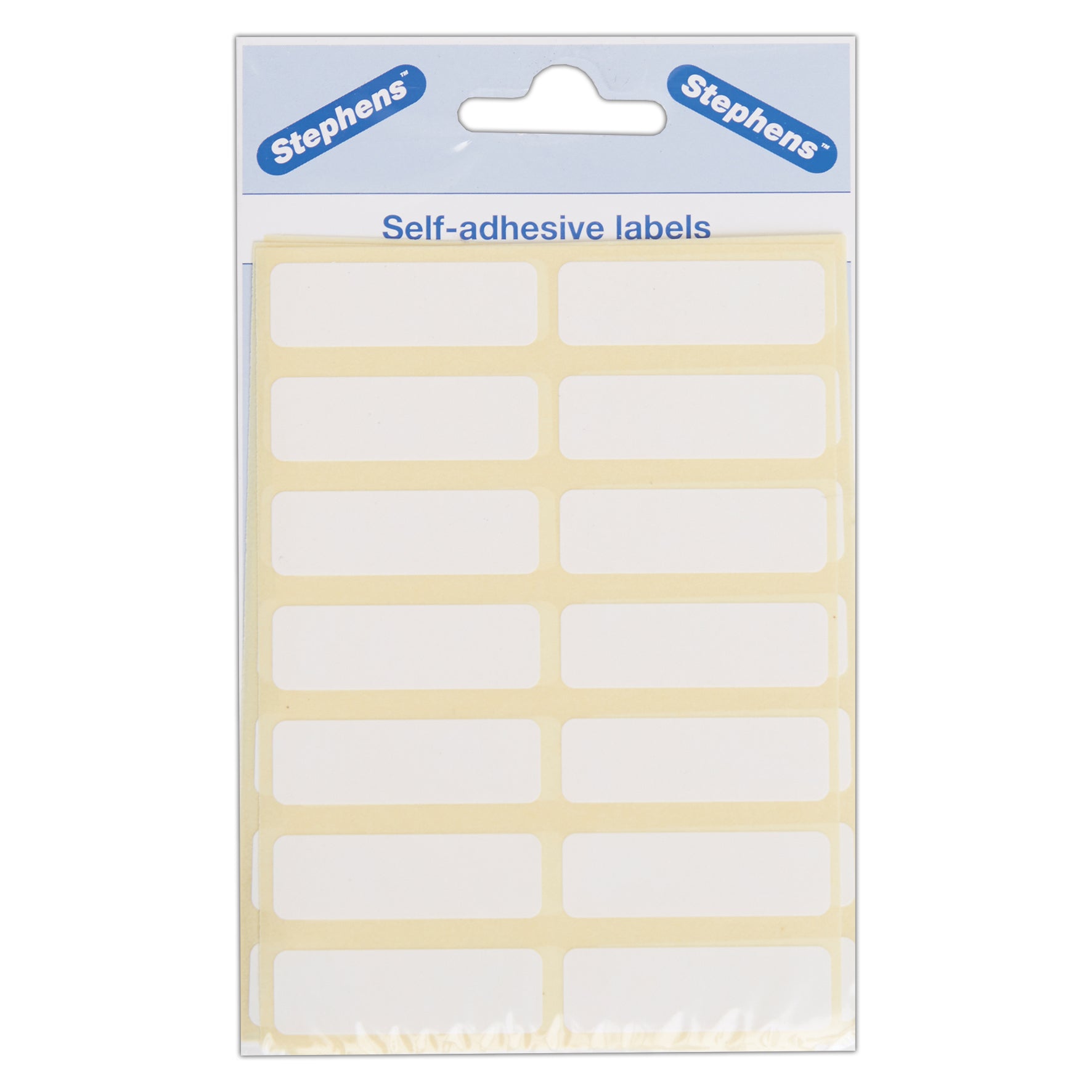 Stephens Self-Adhesive Sticky Labels White Coloured Stickers 12 x 38,