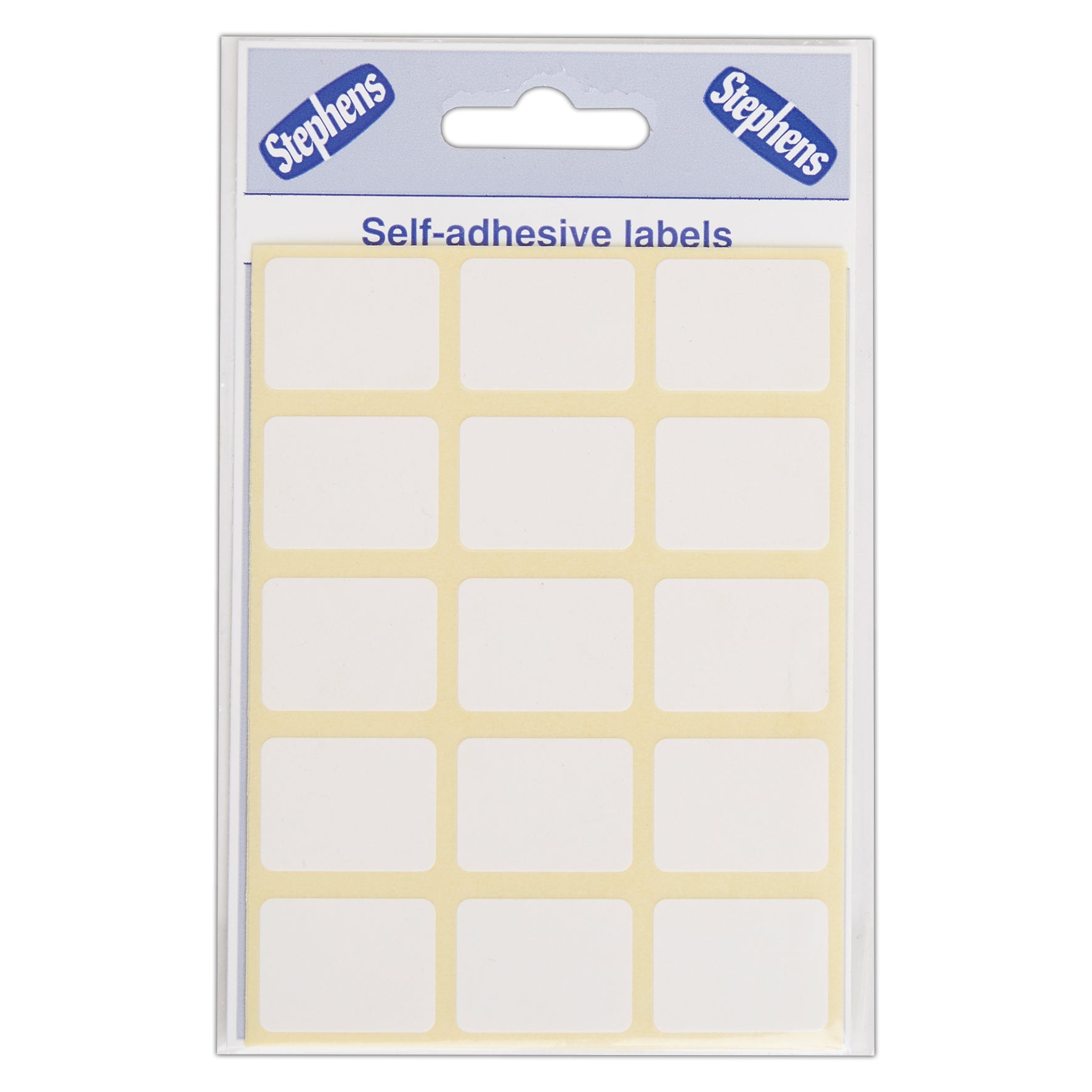 Stephens Self-Adhesive Sticky Labels White Coloured Stickers 19 x 25,