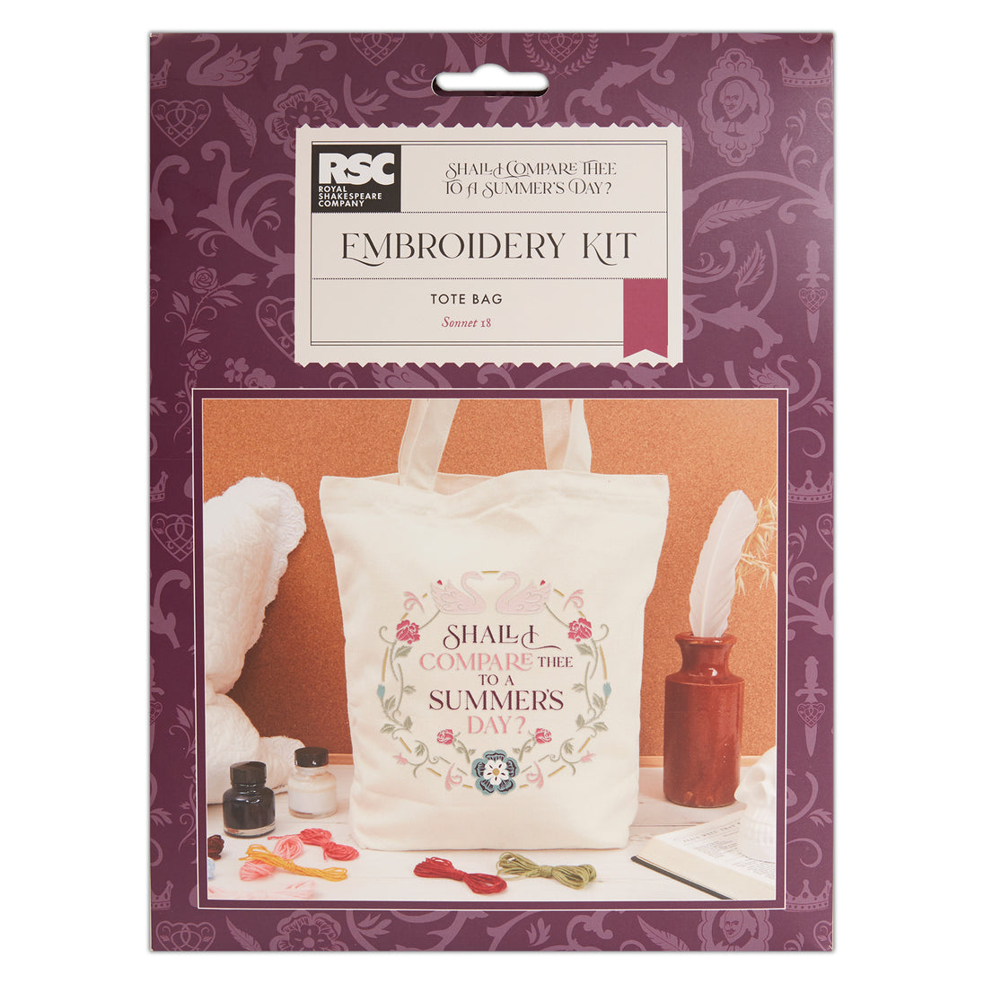 File Rsc To Teks Royal Shakespeare Company Embroidery Tote Kit, Summer's Day, Hobbies C