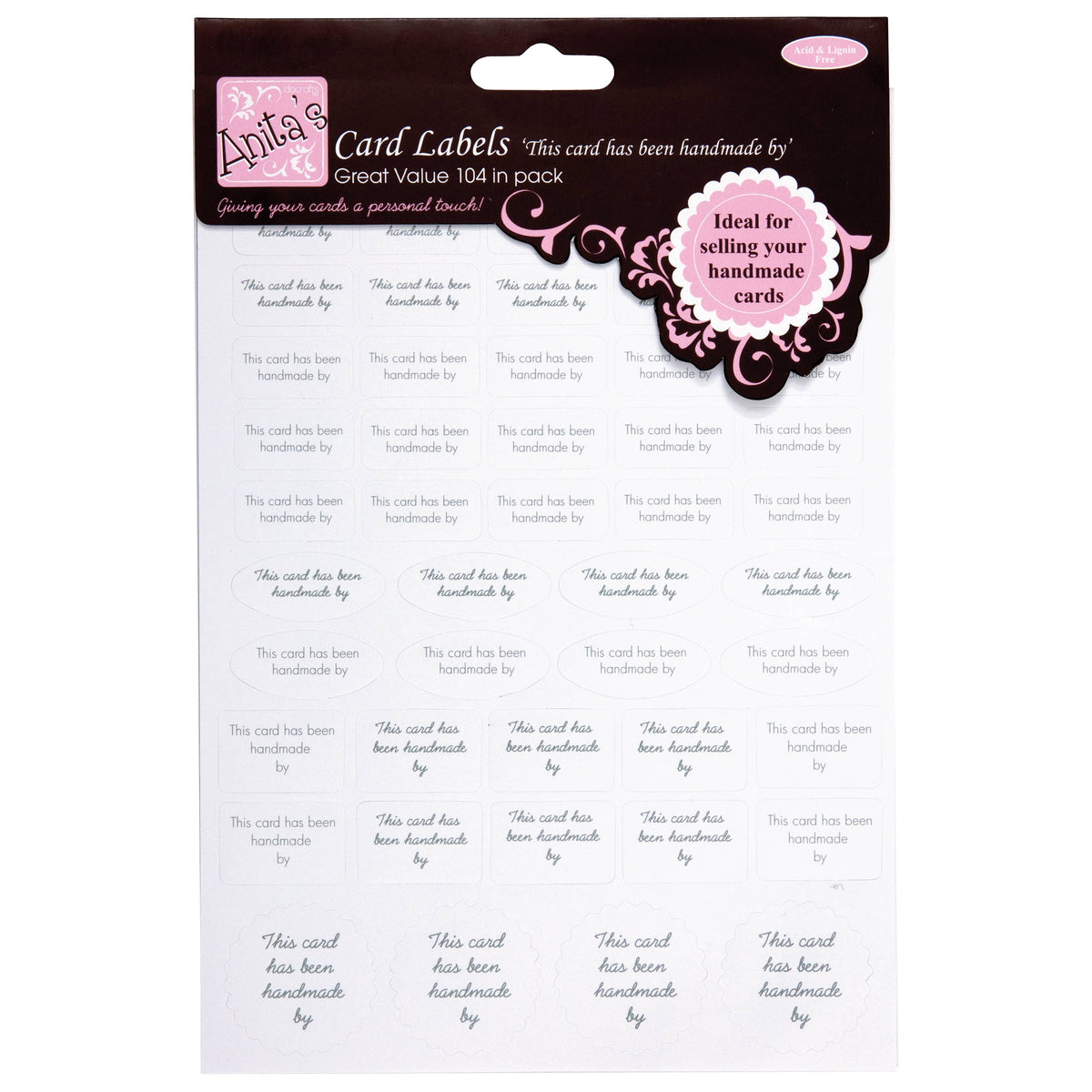 Anita's Card Labels, Small, 