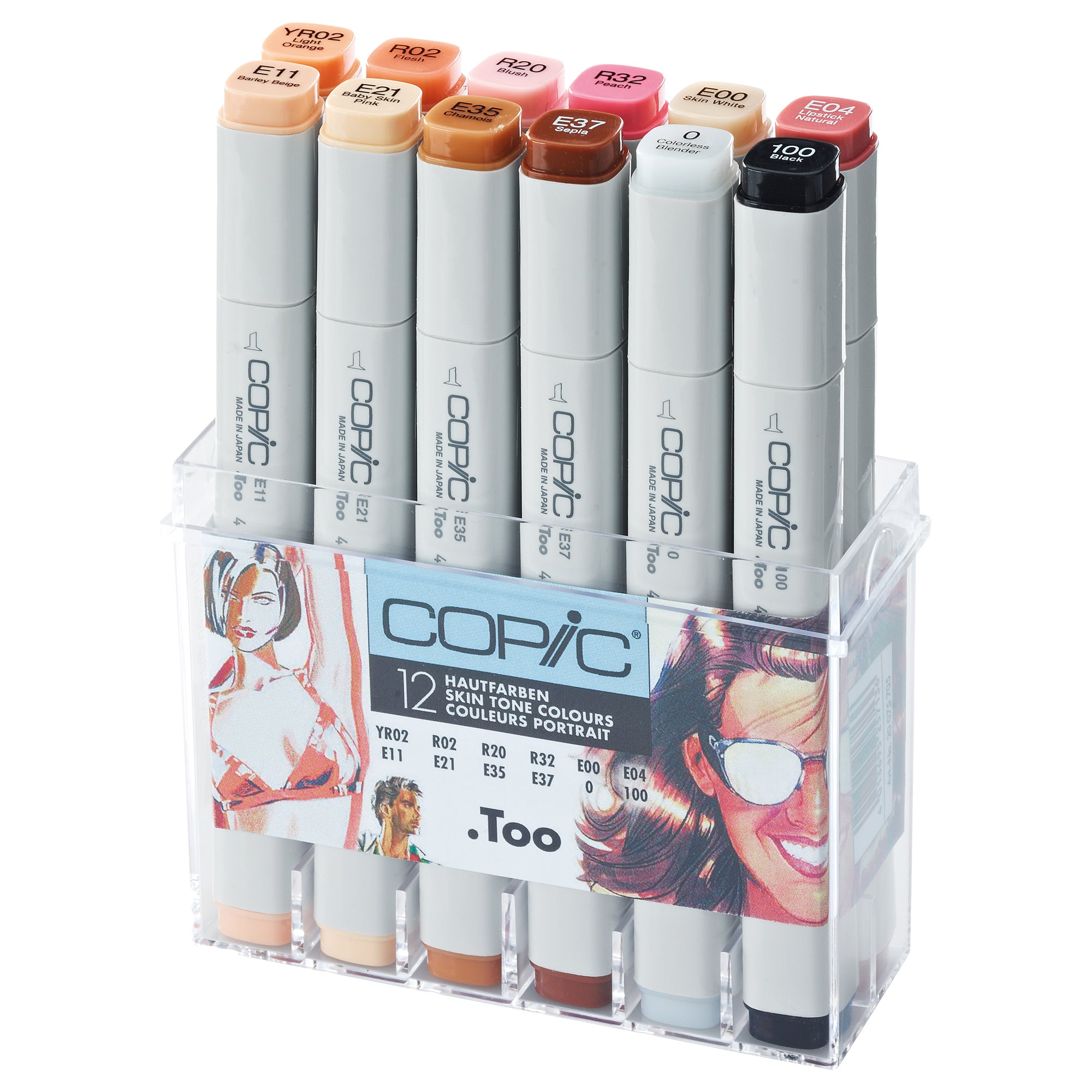 thumbnail image 2 of Copic Classic Marker Pen Set - 12 Summer Colors For Art, Design, Coloring & Illustration 2 of 2
