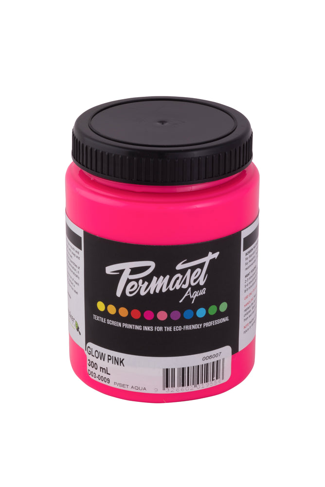 Permaset Aqua Standard 300ml Pink - Screen Printing Ink for Fabric - I