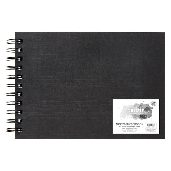 Artiste Landscape Wiro Sketchbook Hardback A3 160gsm 50 Sheets - Perfe