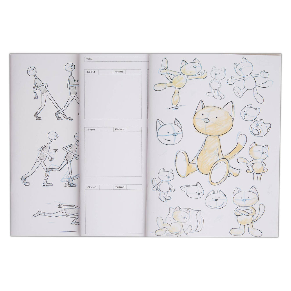 Artiste A4 Sketchbooks - Animation Notebooks - Pack of 3 For Drawing,